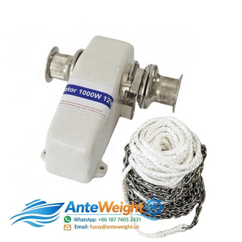 Fishing Boat Anchor Winch - Treuil d'ancre électrique horizontal 12V 1000W,